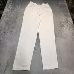 Vintage Levis Jeans Womens 16 White Straight Light Wash 5-Pocket Made In USA 90s